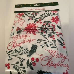 Holiday Vinil Tablecloth 52” x 72”